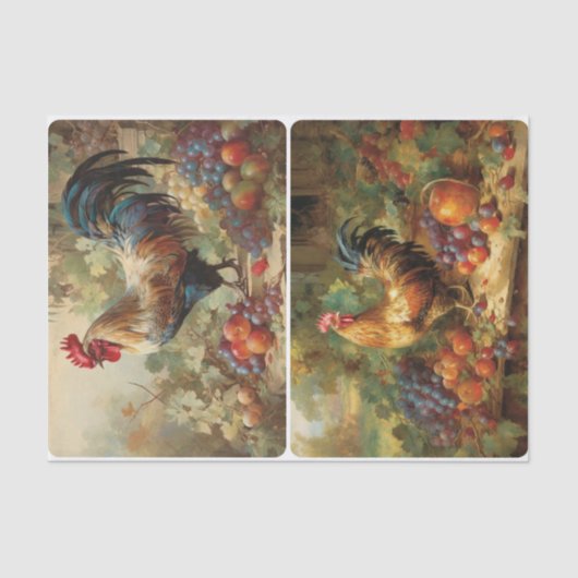 Wijnbouwkippen Tissuepapier (Voorkant)