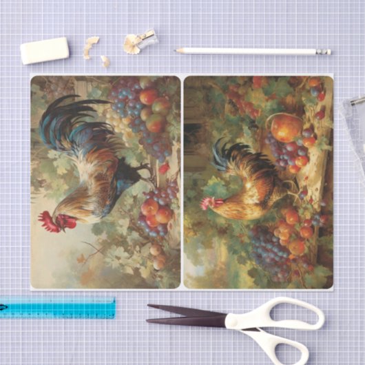 Wijnbouwkippen Tissuepapier (Craft)