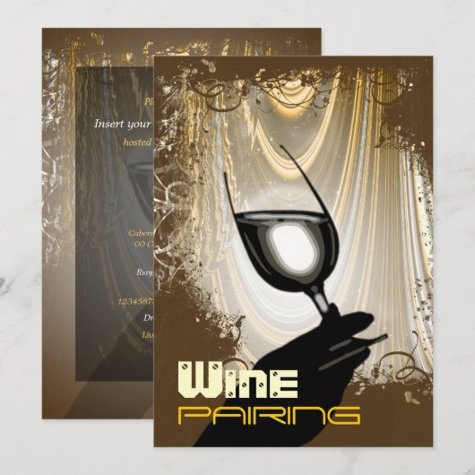 Wijnbouwproefbank ~ elegant kaart (Voorkant / Achterkant)