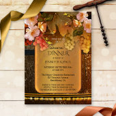 Wijnbouwthema Rehearsal Dinner Invitation Kaart