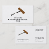 wijnbouwwijn visitekaartje (Voorkant / Achterkant)