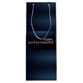 Wijncadeautas gelukige pensionering wijn cadeautas (Achterkant)