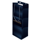 Wijncadeautas gelukige pensionering wijn cadeautas (Voorkant Gekanteld)