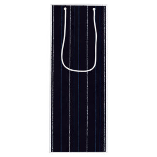 Wijncadeautas met marinepinstripe wijn cadeautas