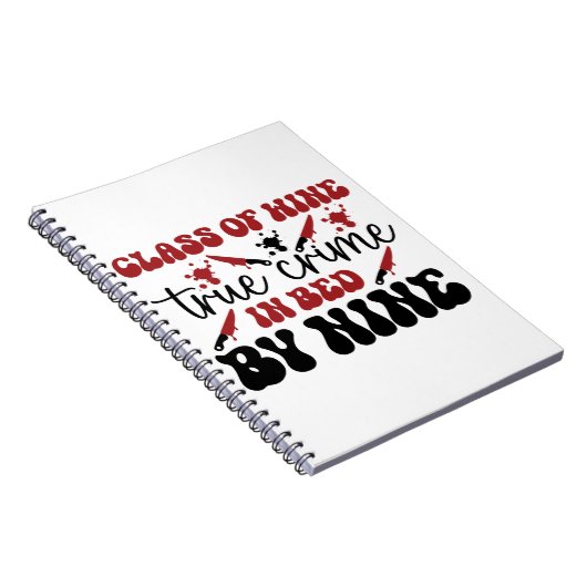 wijncategorie echte criminaliteit in bed door nege notitieboek (Rechterzijde)