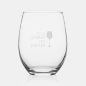 Wijncitaat Wijnglas Wijnglas Zonder Voet (Achterkant)