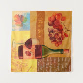  wijncollage met een waterverf wandkleed (Voorkant (horizontaal))