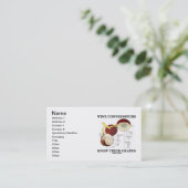 Wijnconnoisseurs kennen hun druiven (anatomie) visitekaartje (Staand voorkant)