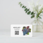 Wijnconsulent Custom QR Visitekaartje (Staand voorkant)