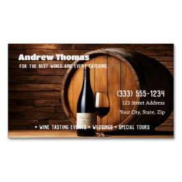 Wijnconsulent Liquor Store Magnetisch Visitekaartje
