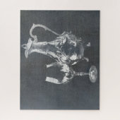 Wijndecanter en -glas legpuzzel (Verticaal)