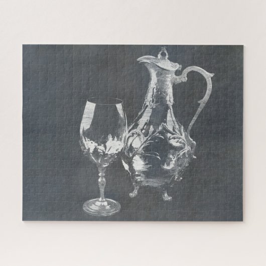 Wijndecanter en -glas legpuzzel (Horizontaal)