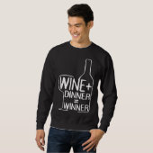 Wijndiner Winnaar Rode wijn Witte wijn Trui (Voorkant volledig)