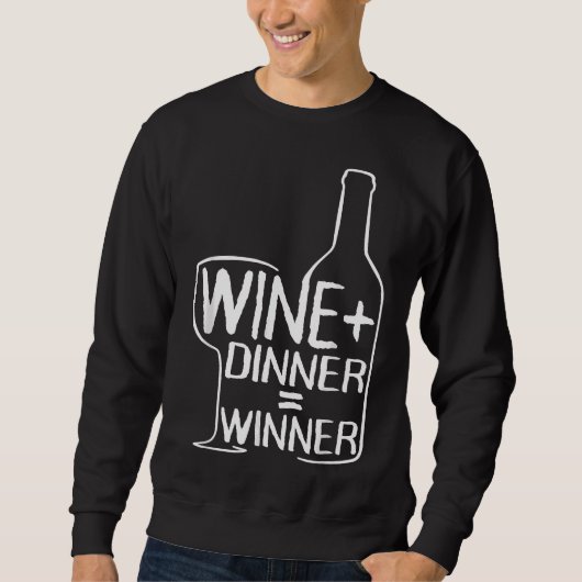 Wijndiner Winnaar Rode wijn Witte wijn Trui (Voorkant)