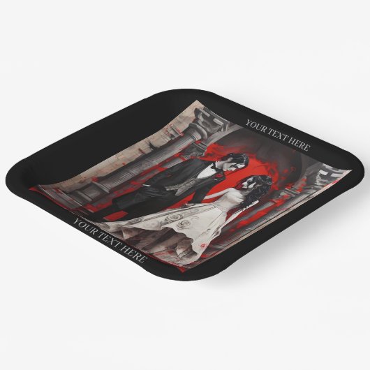 Wijndoos Papieren Bordje (Gebogen)