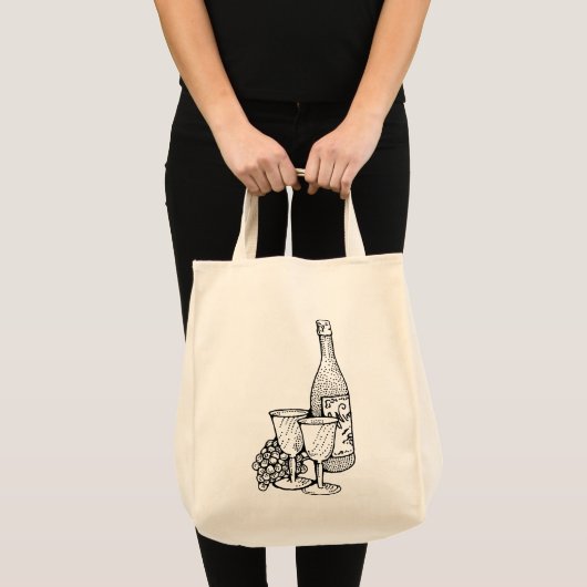 Wijndraagtas Tote Bag (Voorkant (product))