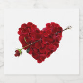 Wijndrank voor valentijn sparkling wijnetiket (Enkel label)