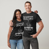 Wijndrinker 3D afdrukken T-shirt (Unisex)