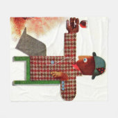 wijndrinker AKA-oenofofiel Fleece Deken (Voorkant (Horizontaal))