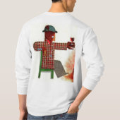 wijndrinker AKA-oenofofiel tweezijdig shirt (Achterkant)