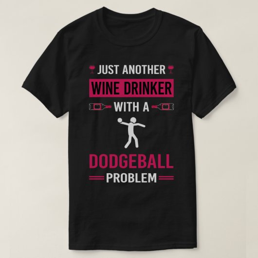 Wijndrinker Dodgeball T-shirt (Design voorkant)