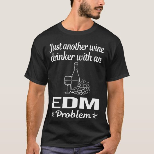 Wijndrinker EDM T-shirt (Voorkant)