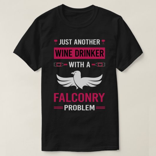 Wijndrinker Falconer T-shirt (Design voorkant)