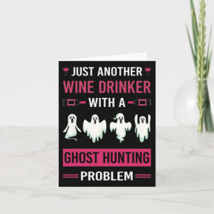 Wijndrinker Ghost Hunting Hunter Paranormal Ghost Kaart