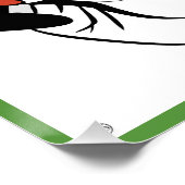 Wijndrinker Glanzend Poster (Hoek)