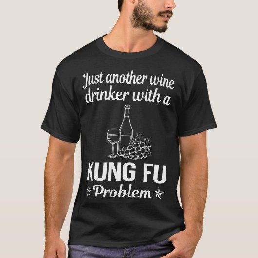 Wijndrinker Kung Fu T-shirt (Voorkant)