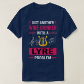 Wijndrinker Lyre T-shirt (Design voorkant)