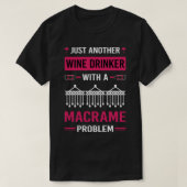 Wijndrinker Macrame T-shirt (Design voorkant)