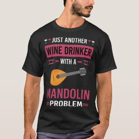 Wijndrinker Mandoline T-shirt (Voorkant)