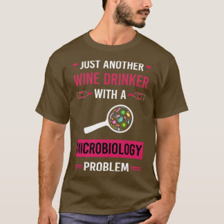 Wijndrinker microbiologie microbioloog t-shirt
