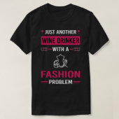 Wijndrinker Mode T-shirt (Design voorkant)