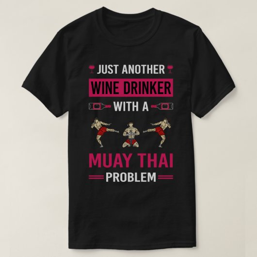 Wijndrinker Muay Thai T-shirt (Design voorkant)