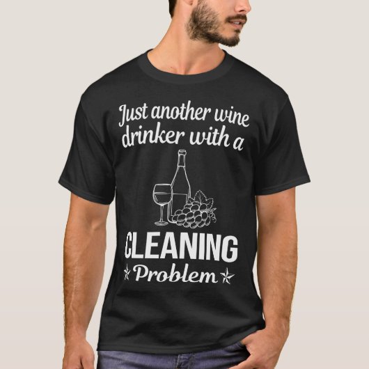 Wijndrinker Reiniging T-shirt (Voorkant)