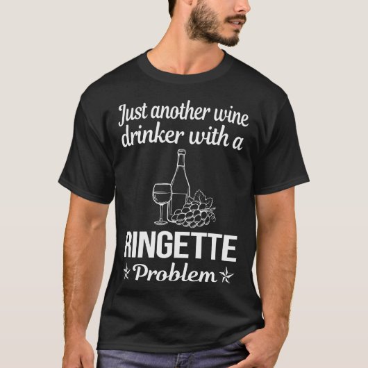 Wijndrinker Ringette T-shirt (Voorkant)
