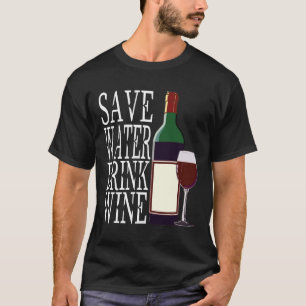 Wijndrinker Rode Wijn Wijnmaker Vino Rode Wijn Bot T-shirt