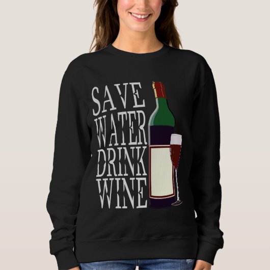Wijndrinker Rode Wijn Wijnmaker Vino Rode Wijn Bot Trui (Voorkant)