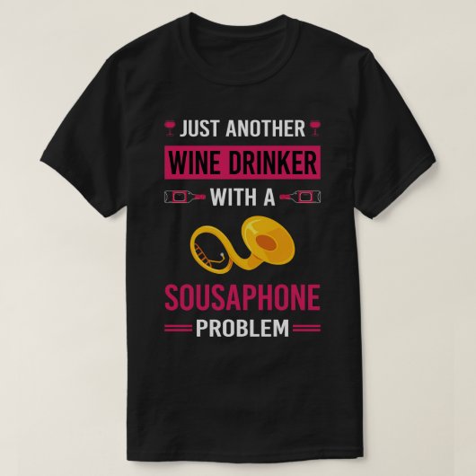 Wijndrinker Sousaphone T-shirt (Design voorkant)