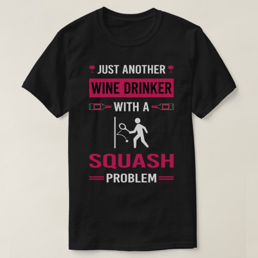 Wijndrinker Squash T-shirt (Design voorkant)