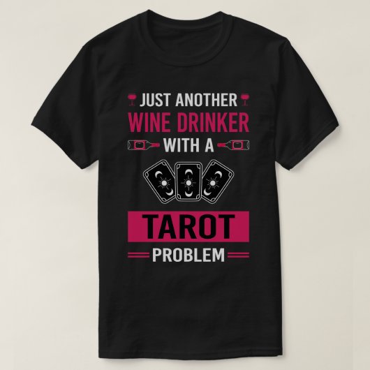 Wijndrinker Tarot T-shirt (Design voorkant)