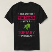 Wijndrinker Topiary T-shirt (Design voorkant)