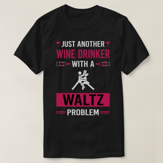 Wijndrinker Waltz T-shirt (Design voorkant)