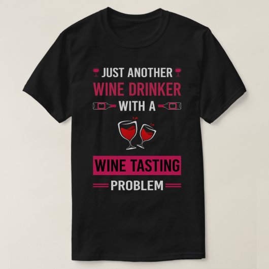Wijndrinker Wijnproeverij T-shirt (Design voorkant)