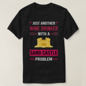 Wijndrinker Zandkasteel T-shirt (Design voorkant)