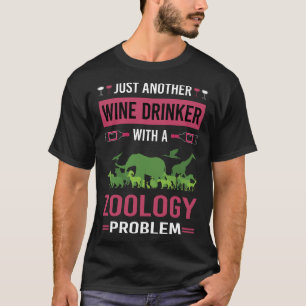 Wijndrinker zoölogie zoöloog t-shirt