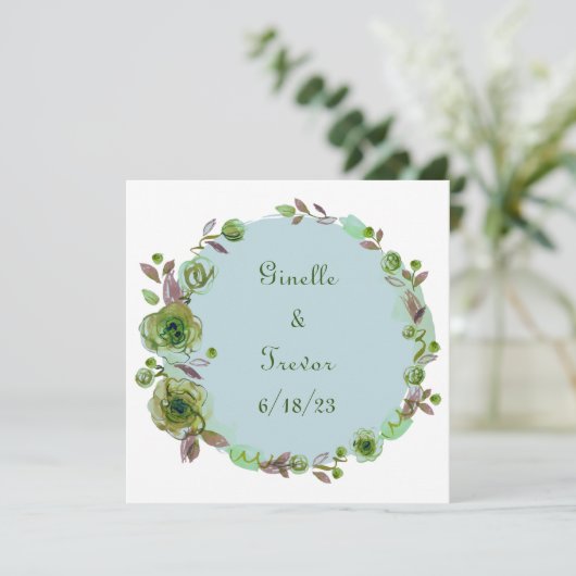 Wijndruiven Aangepaste bloemen Rood Wit Kaart (Staand voorkant)