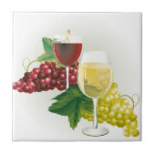 Wijndruiven Afdruktegel Tegeltje (Voorkant)